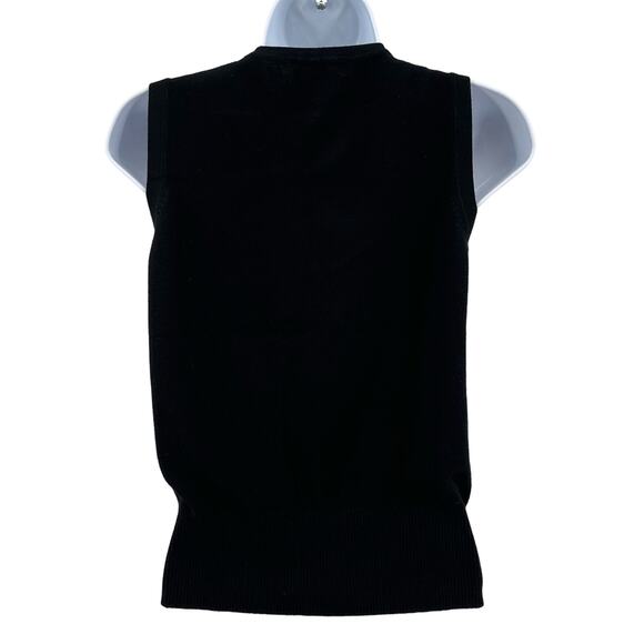 Grace Elements Black Tank & Sweater Lot WMNS Small 3/4 Sleeve Button Up Rayon - Picture 6 of 16